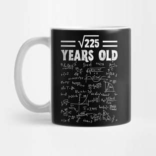 Square Root Of 225 15th Birthday, 15 Year Old Math Lover Gift Mug